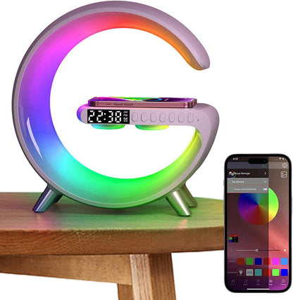 Charger Lamp (LED Speaker + Wireless Charging) - Trendora