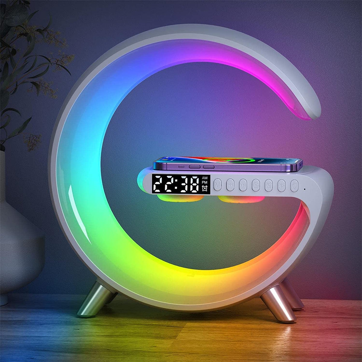 Charger Lamp (LED Speaker + Wireless Charging) - Trendora
